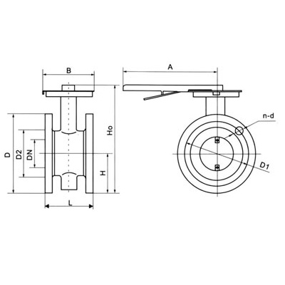 D941W electric worm gear flange ventilation butterfly valve